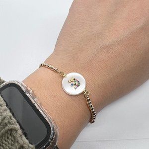 Beaded bracelet with elephant, Lucky Charm Bracelet